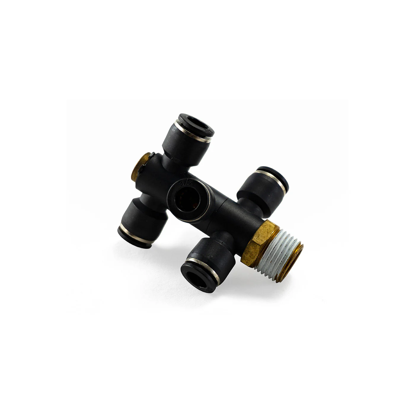 1/2" Male NPT to 3/8" PTC 6-Way - Image 2