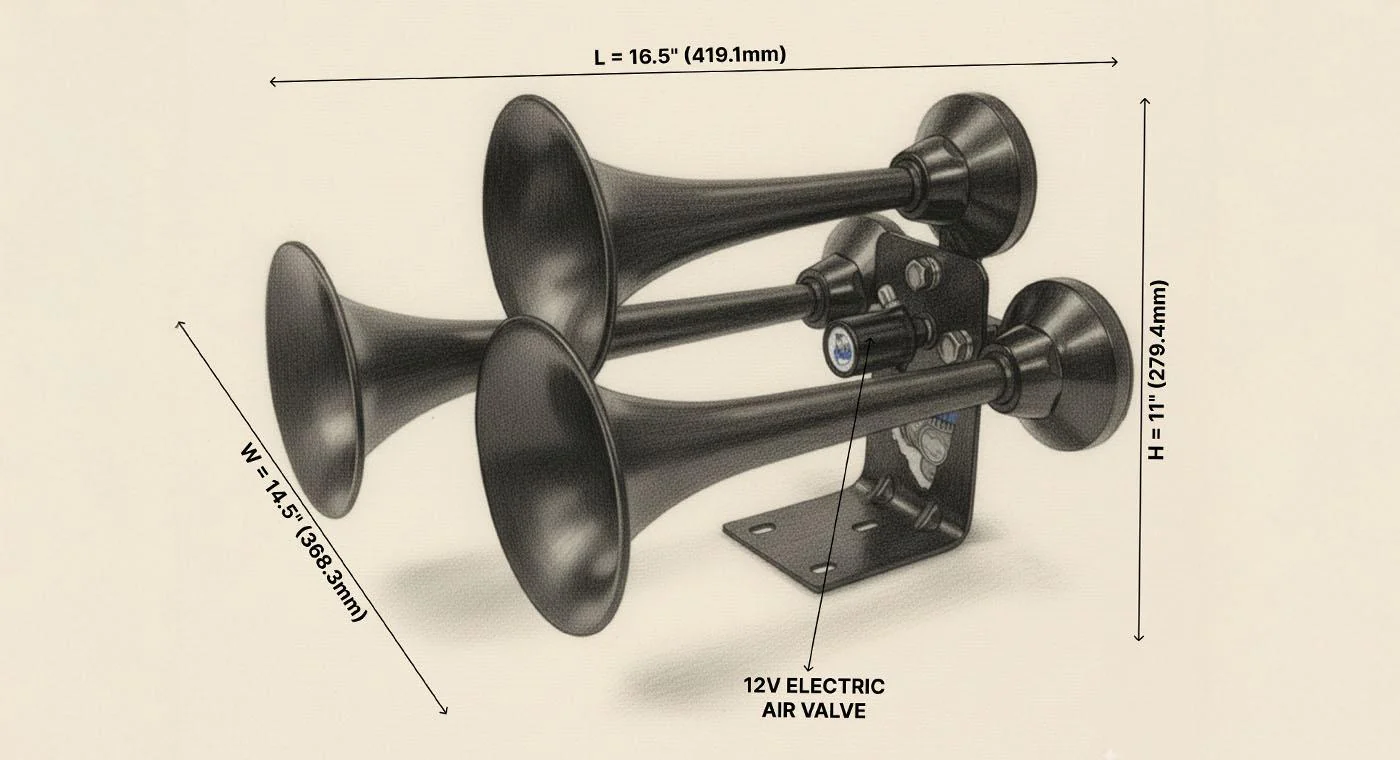 Mini Outlaw 3 Liter Horn Kit - Image 8