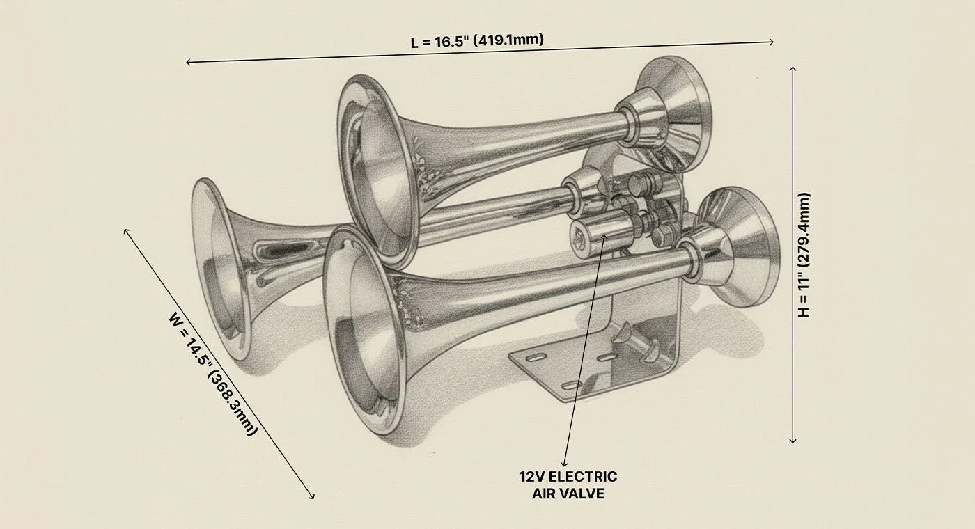 Mini Outlaw 3 Liter Horn Kit - Image 7