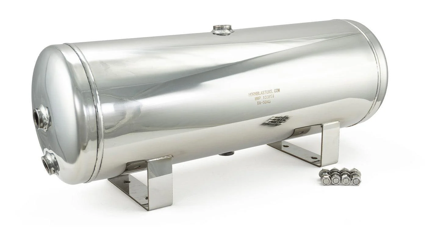 Open Box 5 Gallon Stainless Steel 6 Port Air Tank