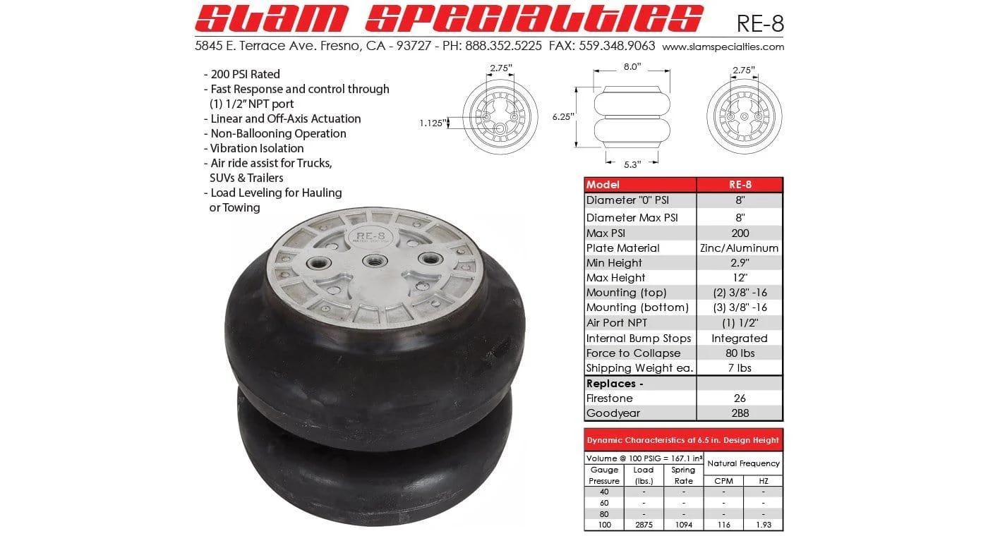 Slam Specialties RE-8 200 PSI Air Bag - Image 4