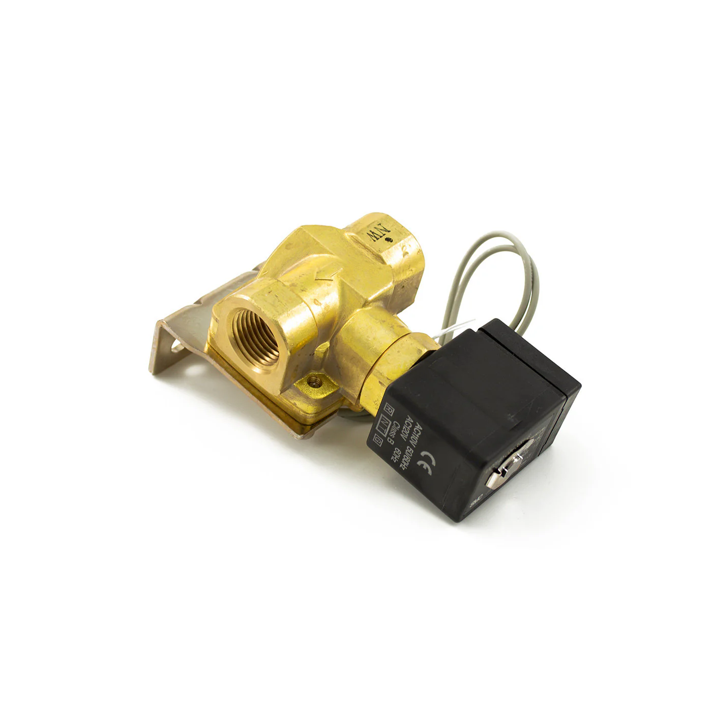 SMC Brass 1/2" 110 Volt Electric Air Valve - Image 3